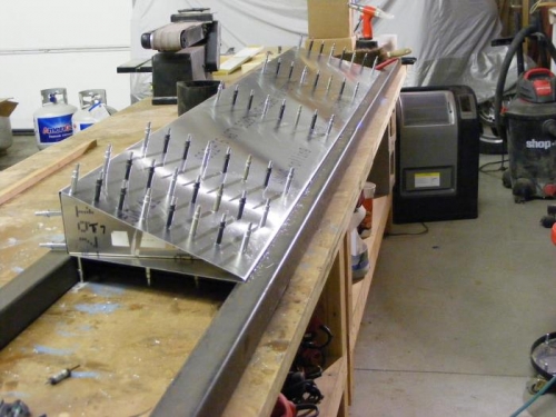 Left flap updrilling for a5 rivets