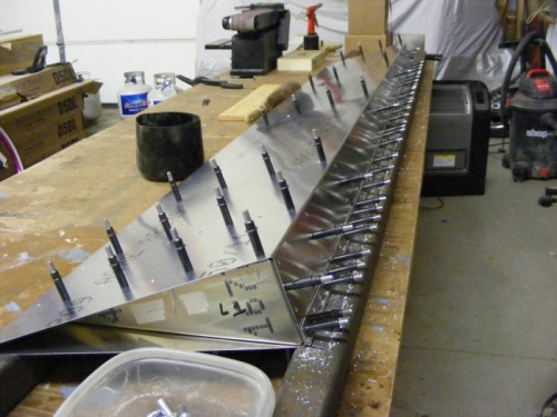 Hinge drilled to l/h flap