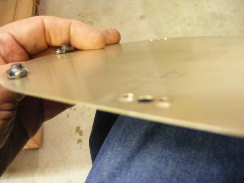 Dimpled instead of countersink