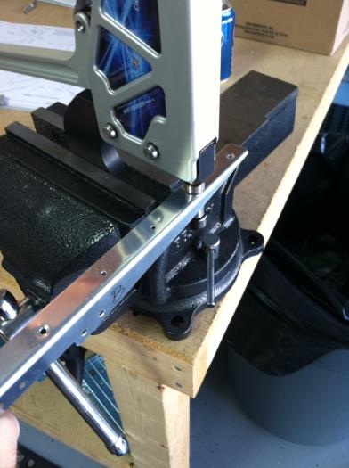 Dimpling the Rudder Frame