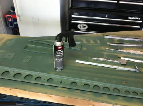 Priming Rudder Parts