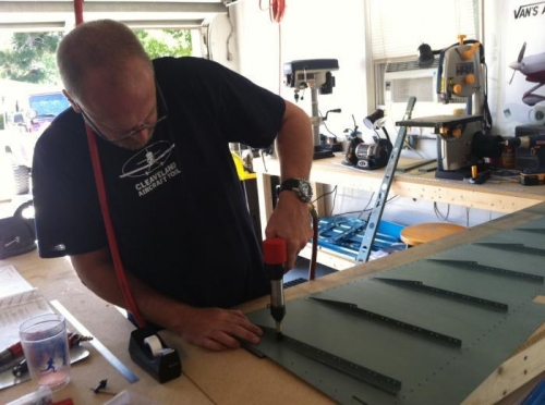 Back Riveted The Stiffeners To THe Skins