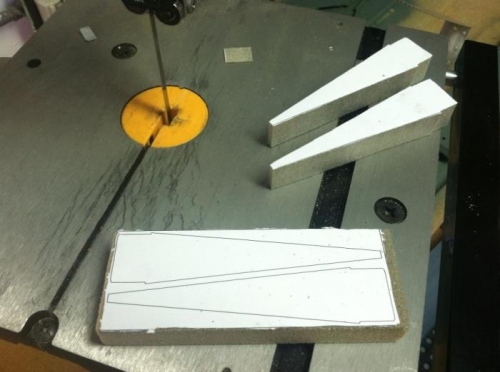 Cut the foam blocks for the elevator