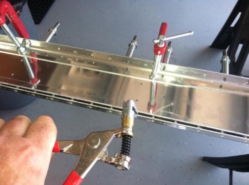 Match drilling the spar doublers