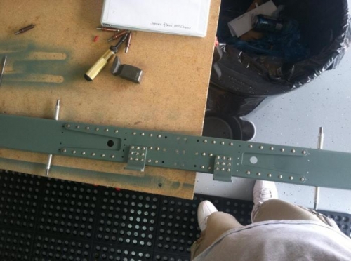 Riveted the horizontal stab doubler