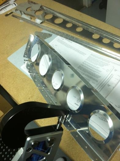 Dimpled all the ribs, spars and started the VS skin. I will finish up tomorrow startpriming and rivet