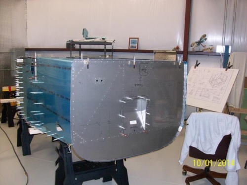 Firewall clamped to fuselage