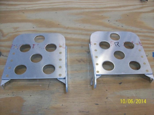 Brake pedals riveted