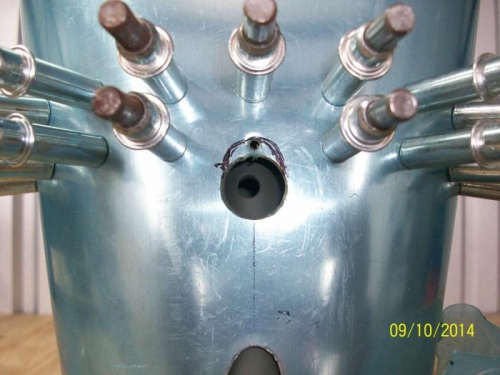 Tailwheel spring bolt access hole