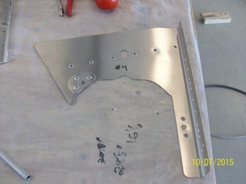 Baffle and doublers dimpled for riveting