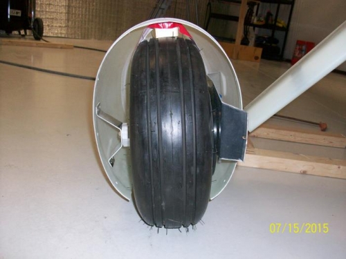 Fitting right wheel fairing