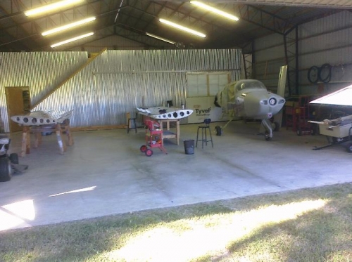 Wings out and getting prepped