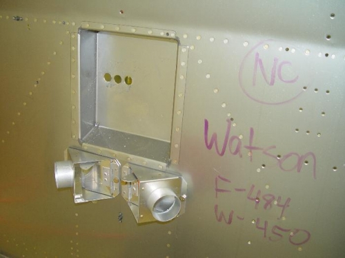 Cabin Heat Selector boxes bolted on