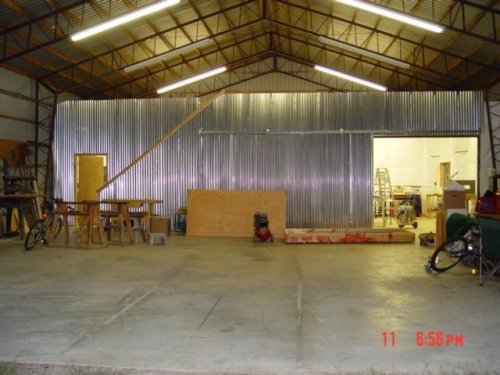 Hangar looking at shop