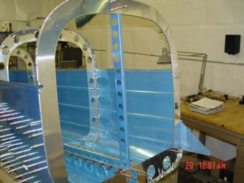 Front of Tailcone - still hard to believe there is so little carry thru to main fuse