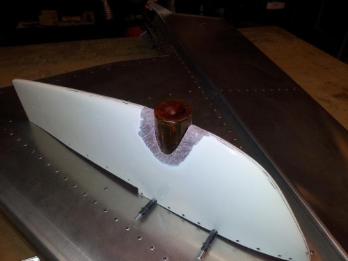 initial cut of fin cap