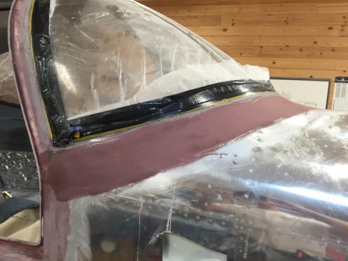 Windshield to front cabin