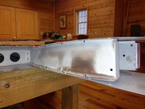 Counterbalance rib on rudder