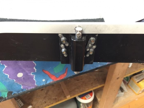 Nutplates on outboard side of lock