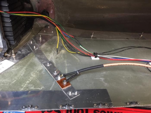 Coaxial attached to VOR antenna