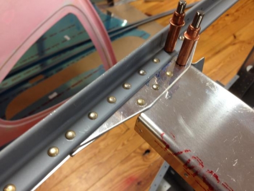 The seat back brace, gusset and longerons