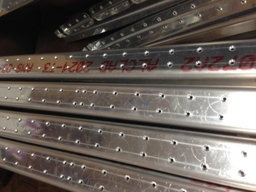 Countersunk fuselage side channels