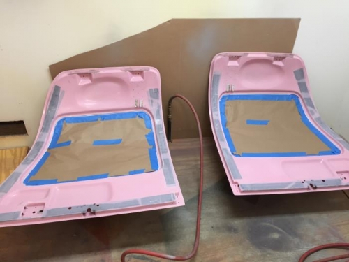 Doors without hardware ready to paint