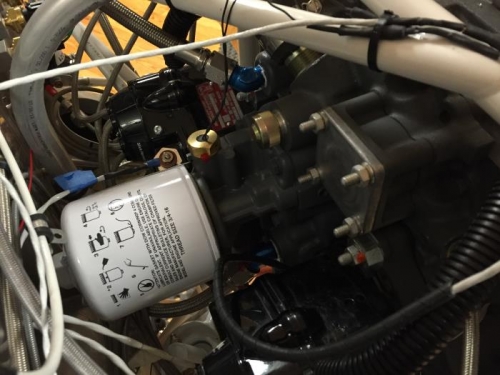 Oil temp and tach monitor