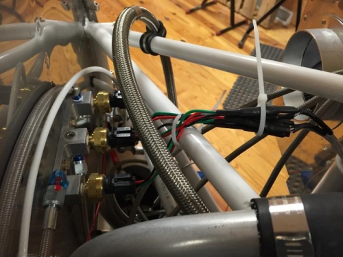 Manifold, oil and fuel pressure transducers