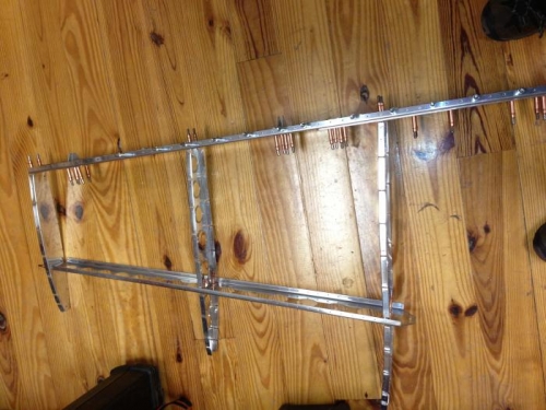 Skeleton of VS clecoed