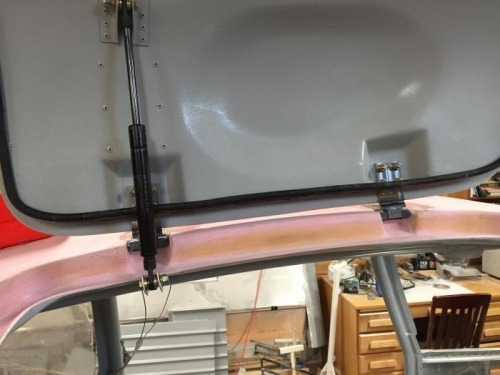 Inside of door with door seal