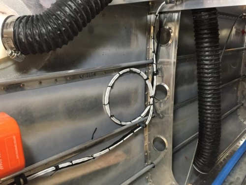 Magnetometer wiring tied