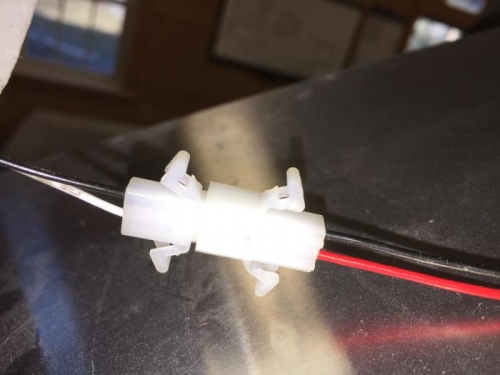 Wired molex connector