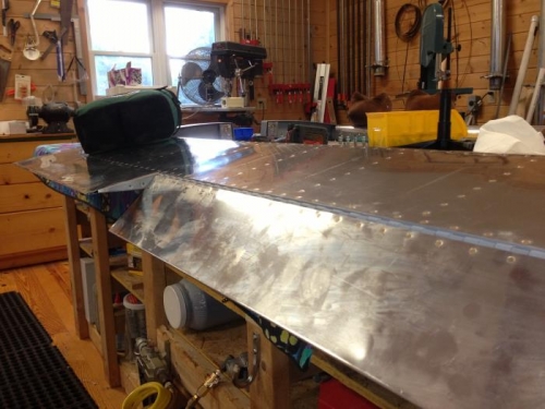 Trim tab on elevator