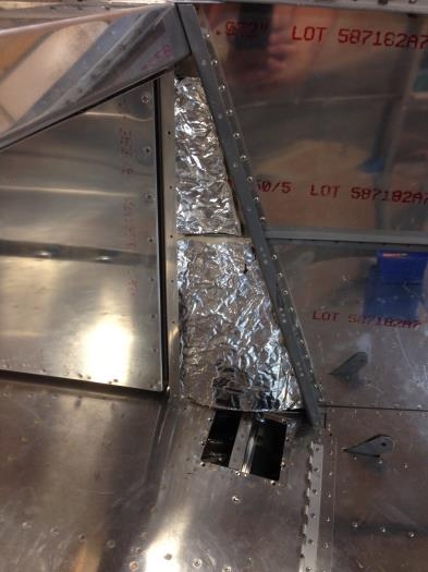 Closeout panel with insulation