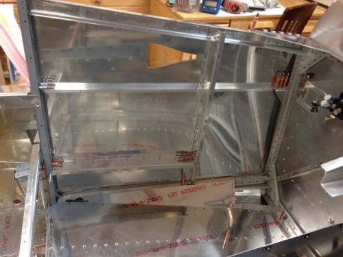 Inside pilot's side with cabin floor on bottom