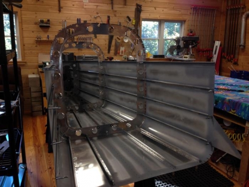 Tailcone riveted together