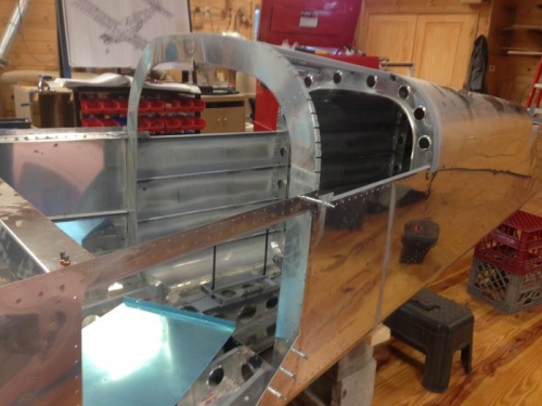 Junction of empennage and fuselage