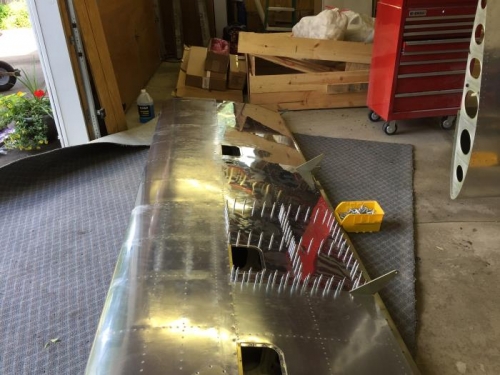 Match drilling holes in skin