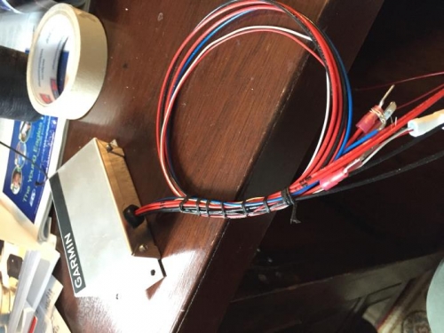 string tieing the control box lines