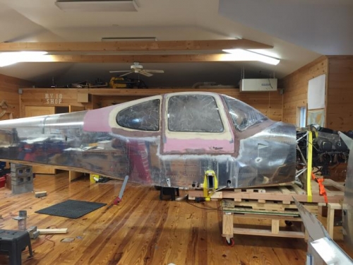 Plane ready to exit workshop