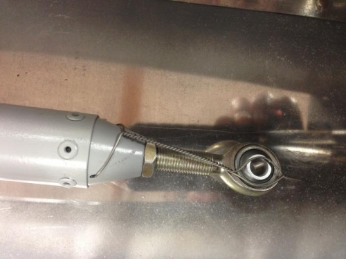 Safety tied threaded rod end