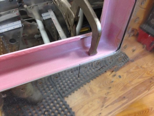 Distance of cabin to outside door frame