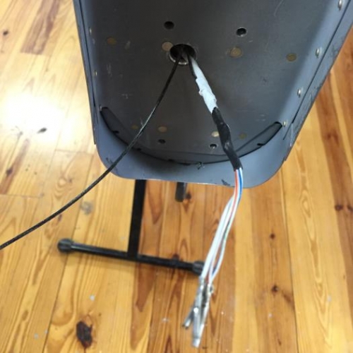 Ground to shield with shrink wrap