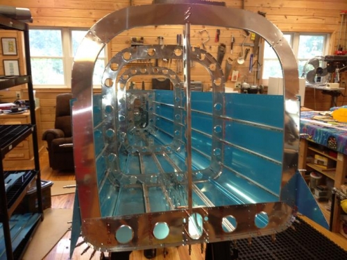 Tailcone with forward bulkhead attached