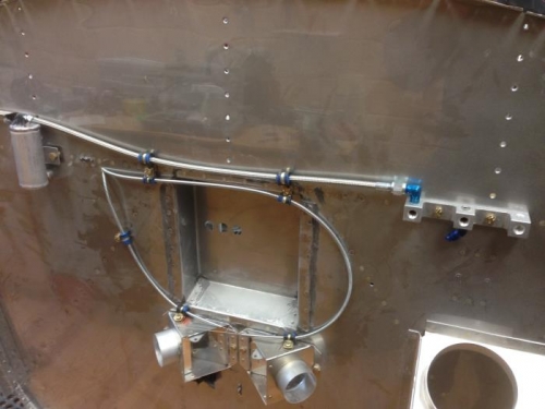 Mount for oil and fuel pressure transducers