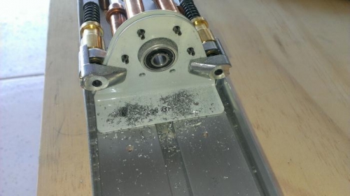 Four holes drilled in assembly