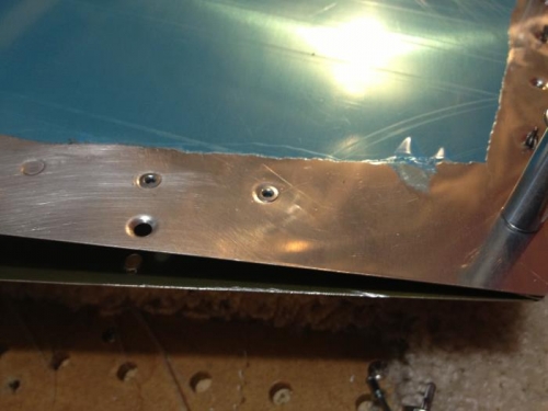 Blind rivets worked very well and look ok too.