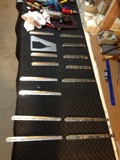 Stiffeners lined up and done (note the missing 