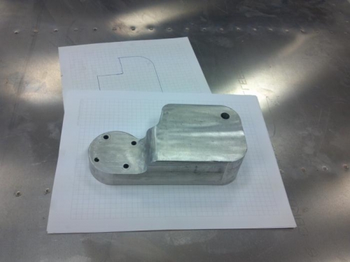 Left side axel attach bracket